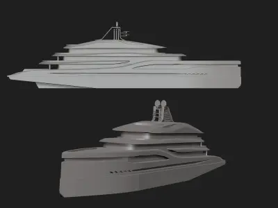 yacht 3D print model