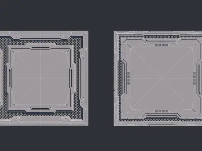  Sci-Fi Kit Free 03 Architecture Panels  Free 3D model