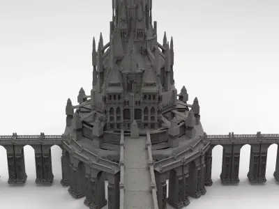 Arch Magician Tower Palace 3 3D model