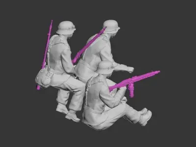  german motorcycle team 3D print model