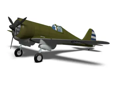 Curtiss Wright Model 21 3D model