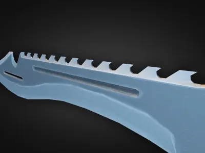 Combat Knife Low-poly 3D model shop