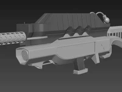 Assault UAR Rifle Custom 3D model