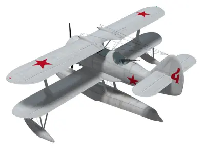 Beriev Be-2 3D model purchase