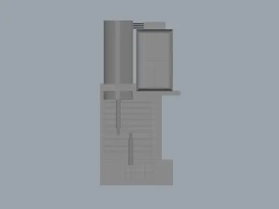 Horizontal Boring Machine 3D model