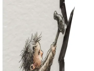 Illustrated wall art frame - Part 4 3D model