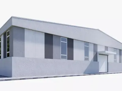 warehouse Low-poly 3D model by memar-allahyarov