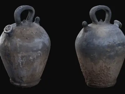 Old Vase 01 - HeraScans Low-poly 3D model