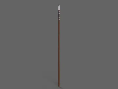 PBR Spear V1c Low-poly 3D model