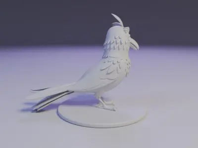 the crow 3D print model
