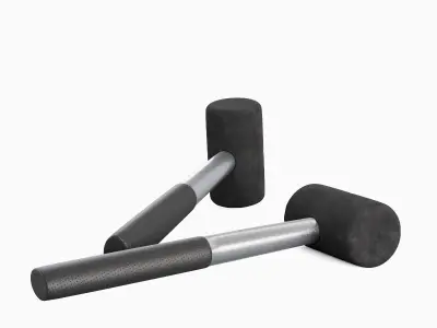Rubber Mallet B 01 3D model