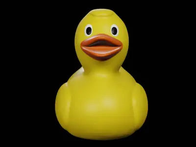 Duck Toy Free low-poly 3D model