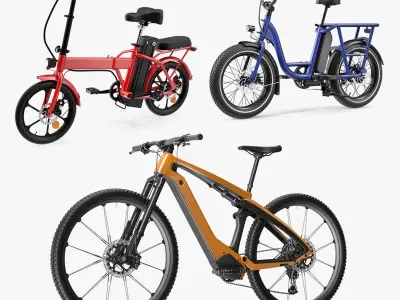 Electric Bikes Collection 3D model