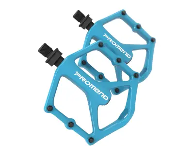 PROMEND MTB CNC Pedal Blue Low-poly 3D model