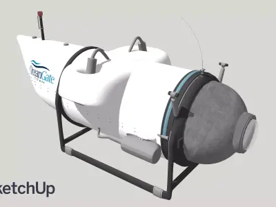 OceanGate Titan Submersible Low-poly 3D model