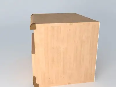 Indiana red pine dresser 3D model