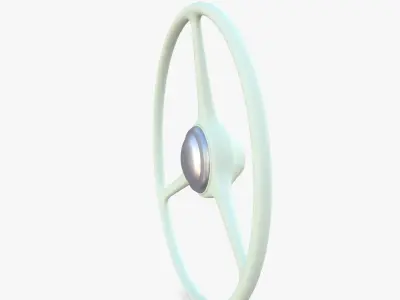Generic 40s Van Steering Wheel 3D model