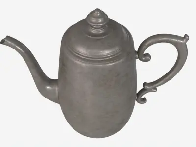 Old Metal Tea and Coffee Pot 3D model
