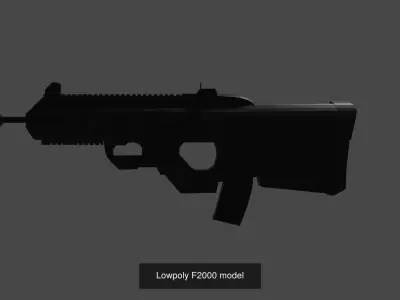 Pack of 5 lowpoly weapons