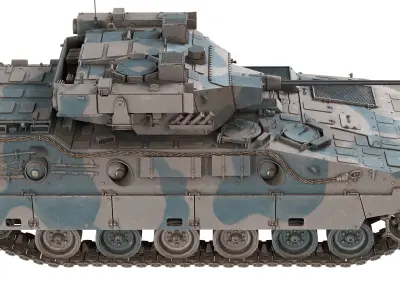 Japanese Type 89 IFV Tank Low-poly 3D model