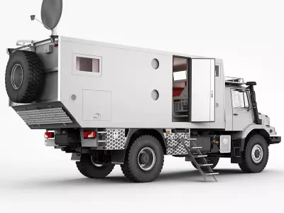 Mercedes Zetros Motorhome 3D model