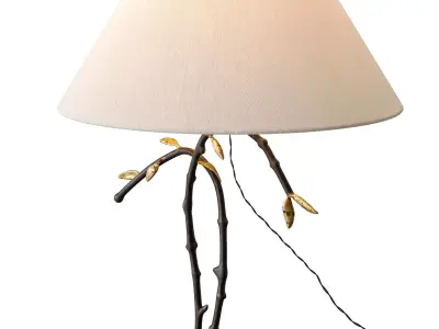 Petal lamp brass by Zara Home and Colin King 3D model