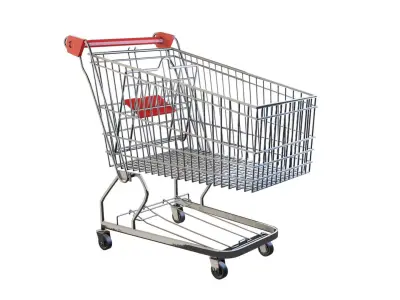 Shopping Cart  Low-poly 3D model