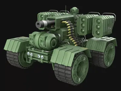 303-12-UGV Concept-3-Clean 3D Model Pack