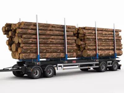 Volvo FH 2013 Timber 3D model