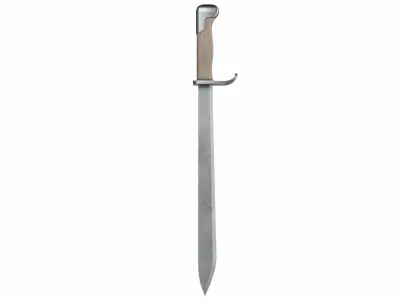 Sword Low-poly 3D model 2