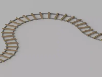 Railway Track 3D model