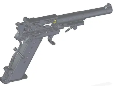 Walther P-38 3D model