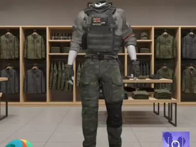 Interdiction Uniform for Genesis 9 3D model