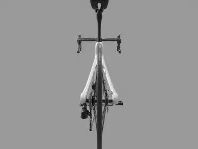 Road Bicycle vehicle Black and White Low-poly 3D model