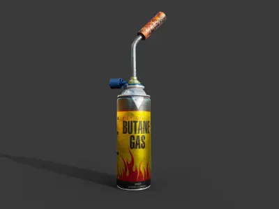 Butane Gas Torch 3D model