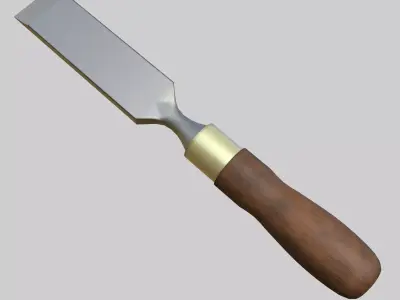 Firmer Chisel Low-poly 3D model