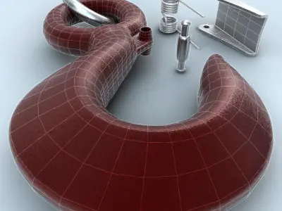 Pulley Hook 3D model
