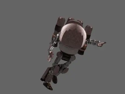 SmallSizeCombatRobot Free low-poly 3D model