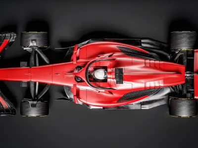 Red F1 Team 2024 Formula 1 Race Car 3D model