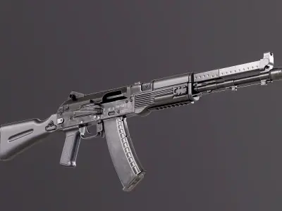 AK-107 ak - rifle Low-poly 3D model