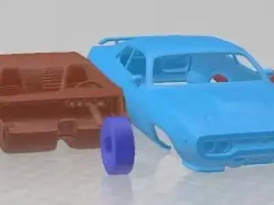 Plymouth Road Runner GTX 1972 Printable Car 3D print model