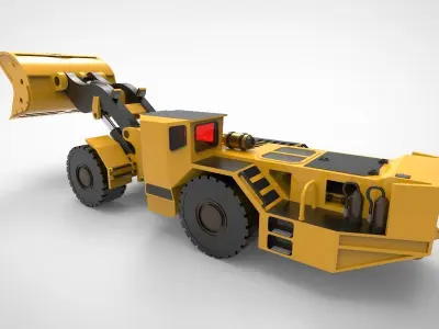 Heavy Mining Loader 3D model