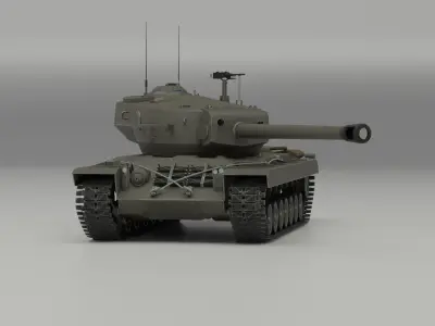 T30 American heavy tank 3D model purchase