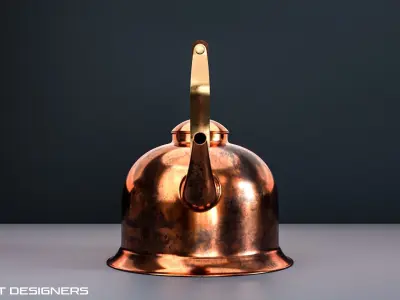 Traditional Tea Kettle 3D Model 3D model