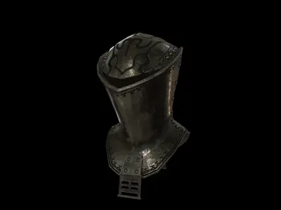 HIE Medieval Knight Helmet D190108 Low-poly 3D model