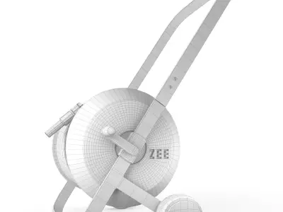 Hose trolley Tasman Black White by ZEE  3D model