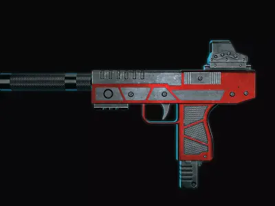  Pistol Free 3D model