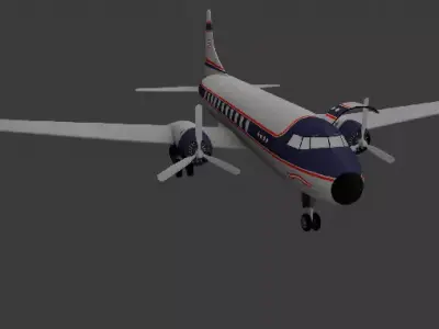 Airplane Low-poly 3D model by tariqsf75