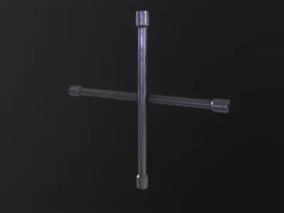 Lug Wrench 3D Model Low-poly 3D model