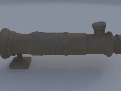 Bronze Spyglass 3D model